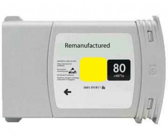 Cartus cerneala compatibil  HP 80 (C4848A) Y NEW Ink
